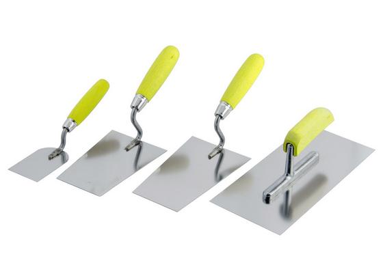 Glättekellen-satz 4-teilig - Gelb/Silberfarben, MODERN, Metall - SUKI Glättekellen-satz 4-teilig - Gelb/Silberfarben, MODERN, Metall - SUKI