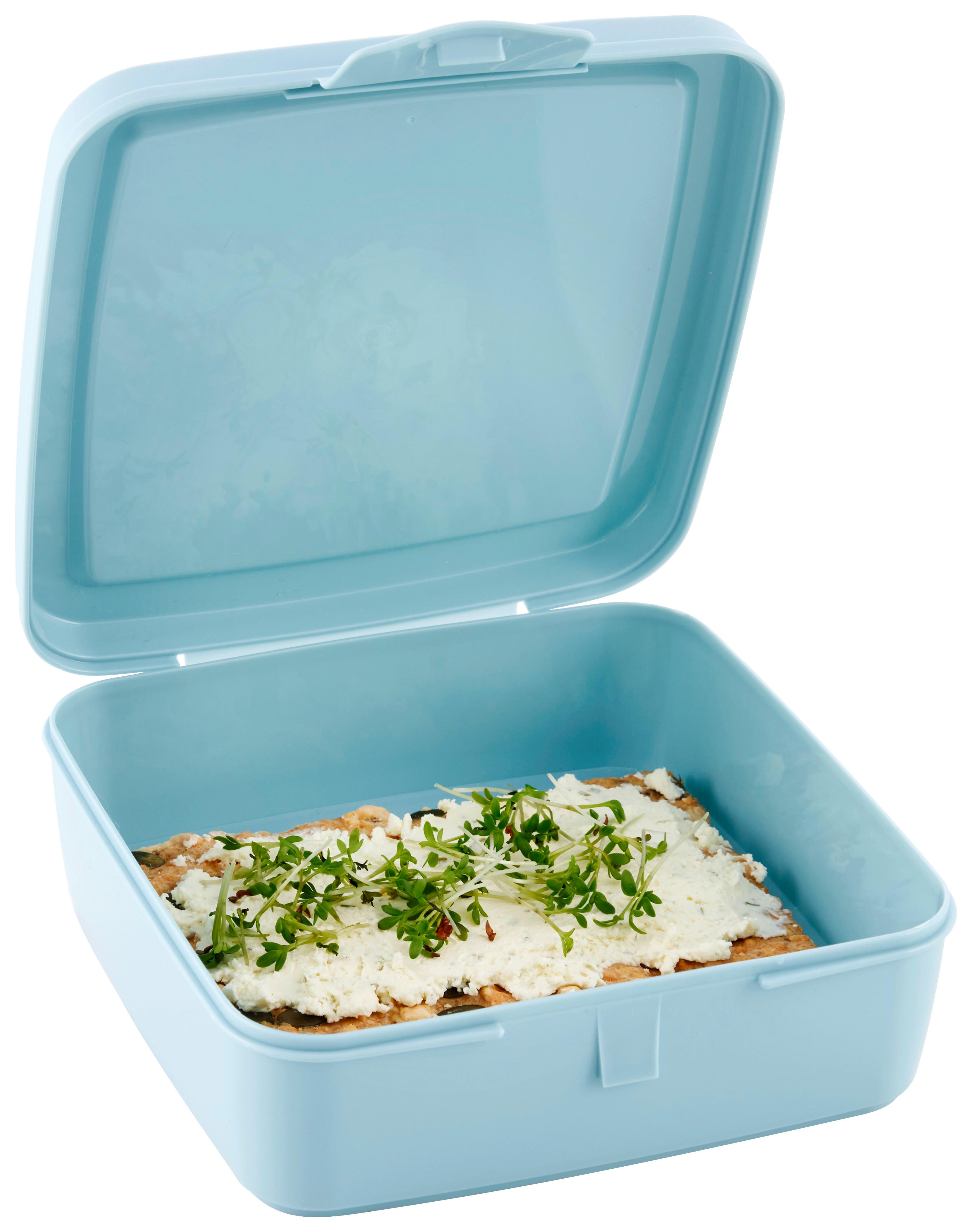 Dóza na desiatu SANDWICH - pastelová modrá, Konventionell, plast (14,5/14,5/5,5cm) - Mömax