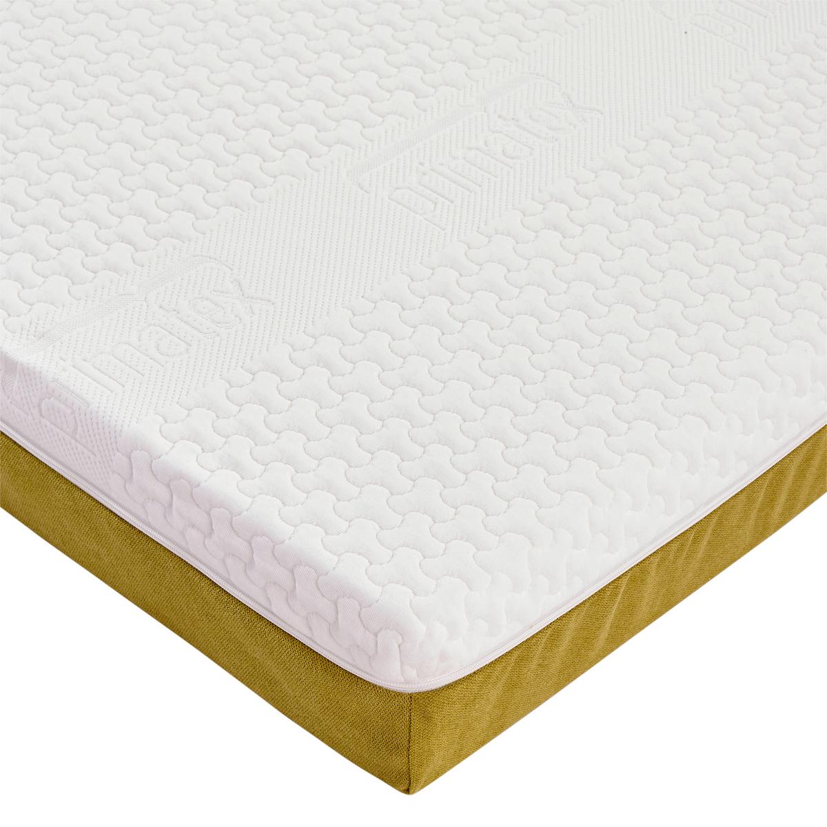 Taschenfederkernmatratze Enjoy Mia 90x200 H2 H: 17,5 cm - Gelb/Weiß, Textil (90/200cm) - Primatex