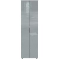 Garderobenschrank Genova Graphitfarben B: 59 Cm - Silberfarben/Graphitfarben, MODERN, Glas/Holzwerkstoff (59/197/40cm) - Germania