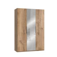 Drehtürenschrank Mit Spiegel 150 Cm Level, Eiche Dekor - Eichefarben, MODERN, Holzwerkstoff (150/216/58cm) - MID.YOU