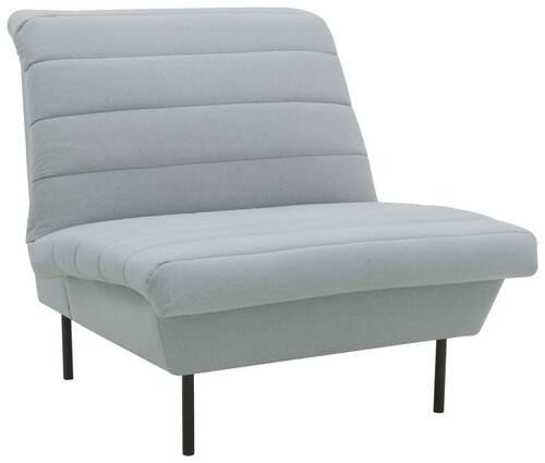 Sessel Looks Ix - Schwarz/Hellblau, Design, Textil (92/92/103cm) - LOOKS by W.Joop