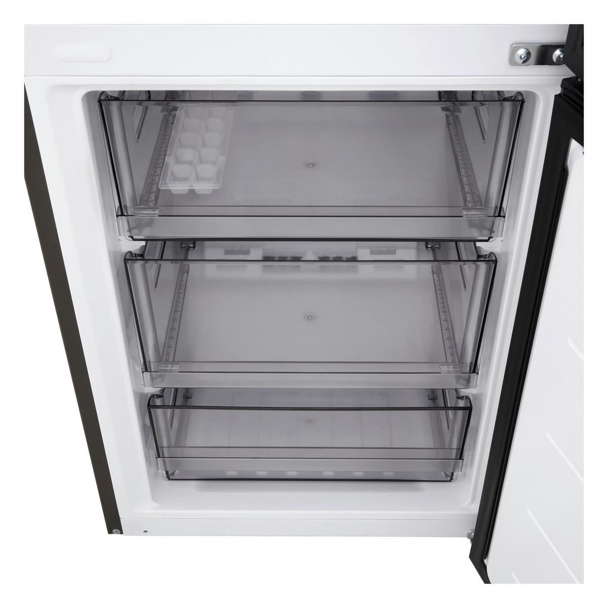 Kühl-Gefrier-Kombination GBBSJ 2CCEP, gesamt Vol. ca 375 L - Schwarz, Basics, Metall (59,7/203/67,4cm) - LG