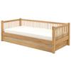 Ausziehbett Eiche +lattenrost 90x200 cm Forest Natur - Naturfarben, MODERN, Holz (90/200cm) - MID.YOU