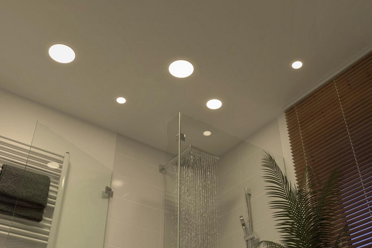 LED-Deckenleuchte Veluna Varifit Ø 7,5 cm - Weiß, Basics, Kunststoff (7,5/1cm) - Paulmann