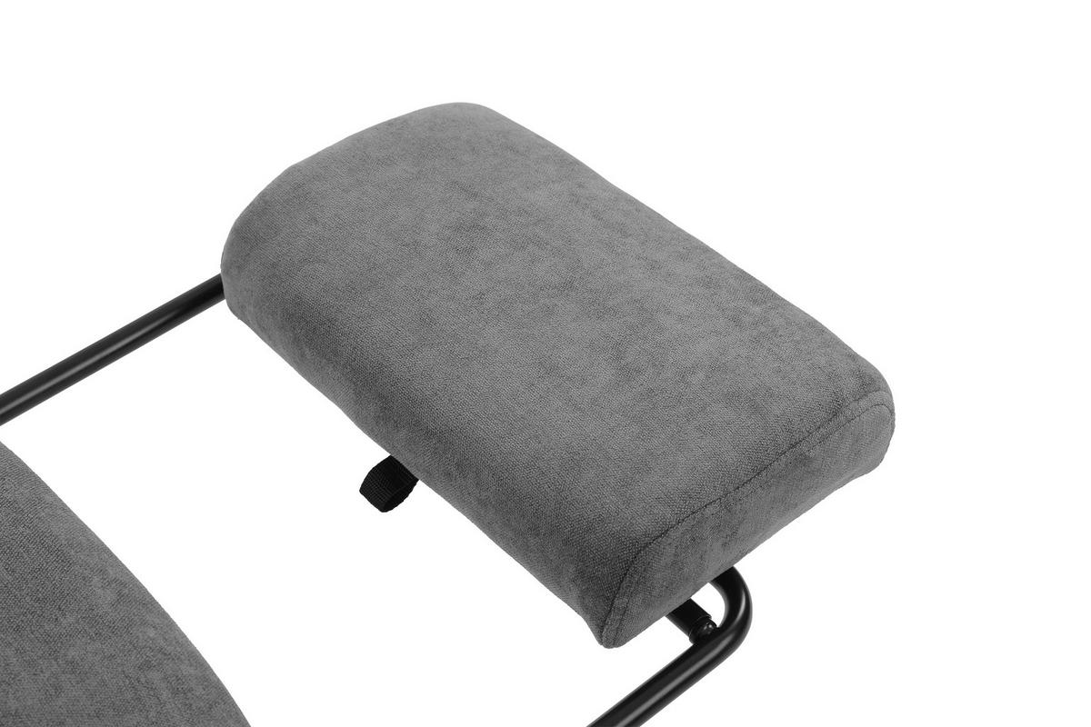 Drehstuhl Verona - Schwarz/Grau, LIFESTYLE, Holz/Kunststoff (66/112-120/62cm) - MID.YOU