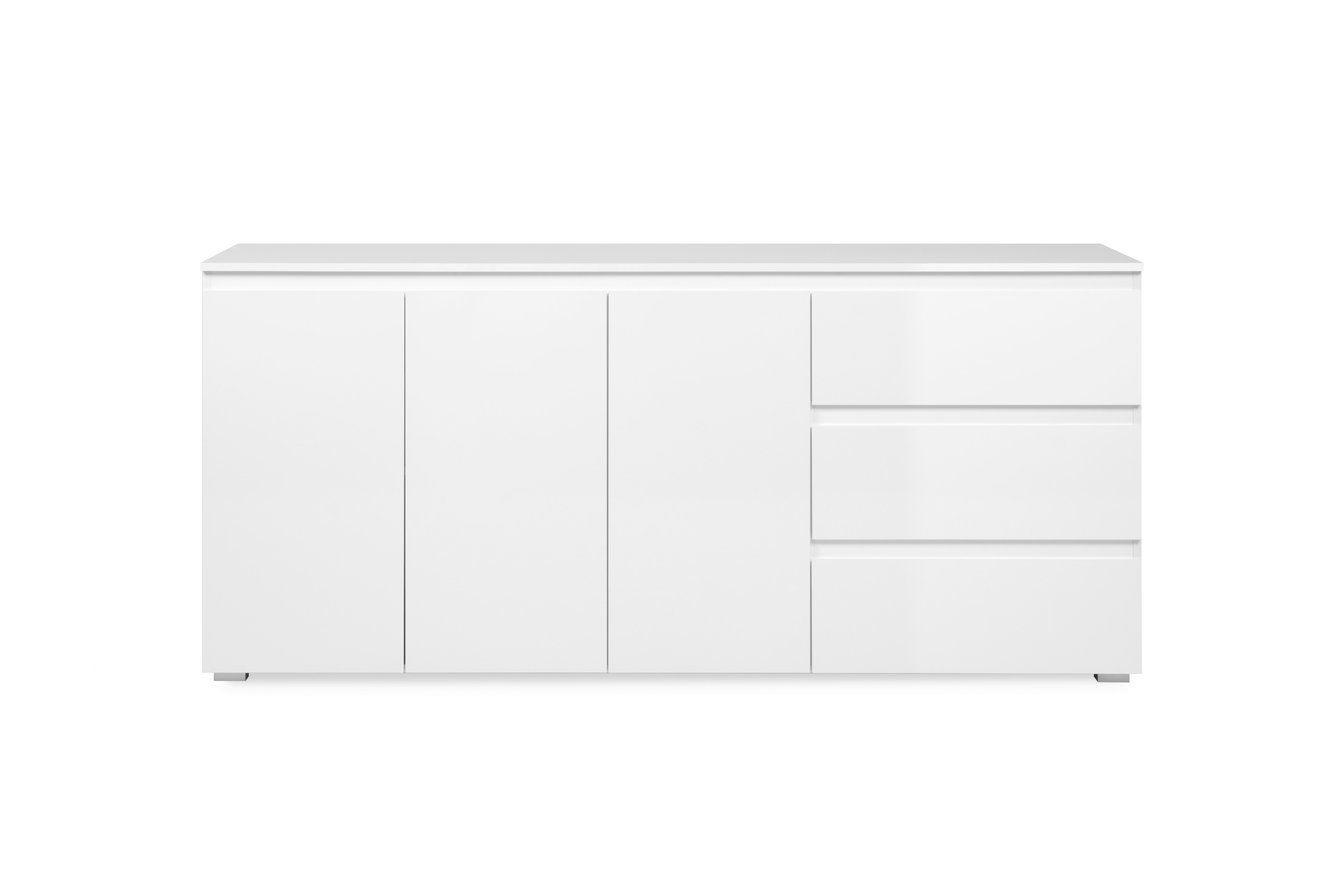 Sideboard Capetown Weiß HG B: 179 cm