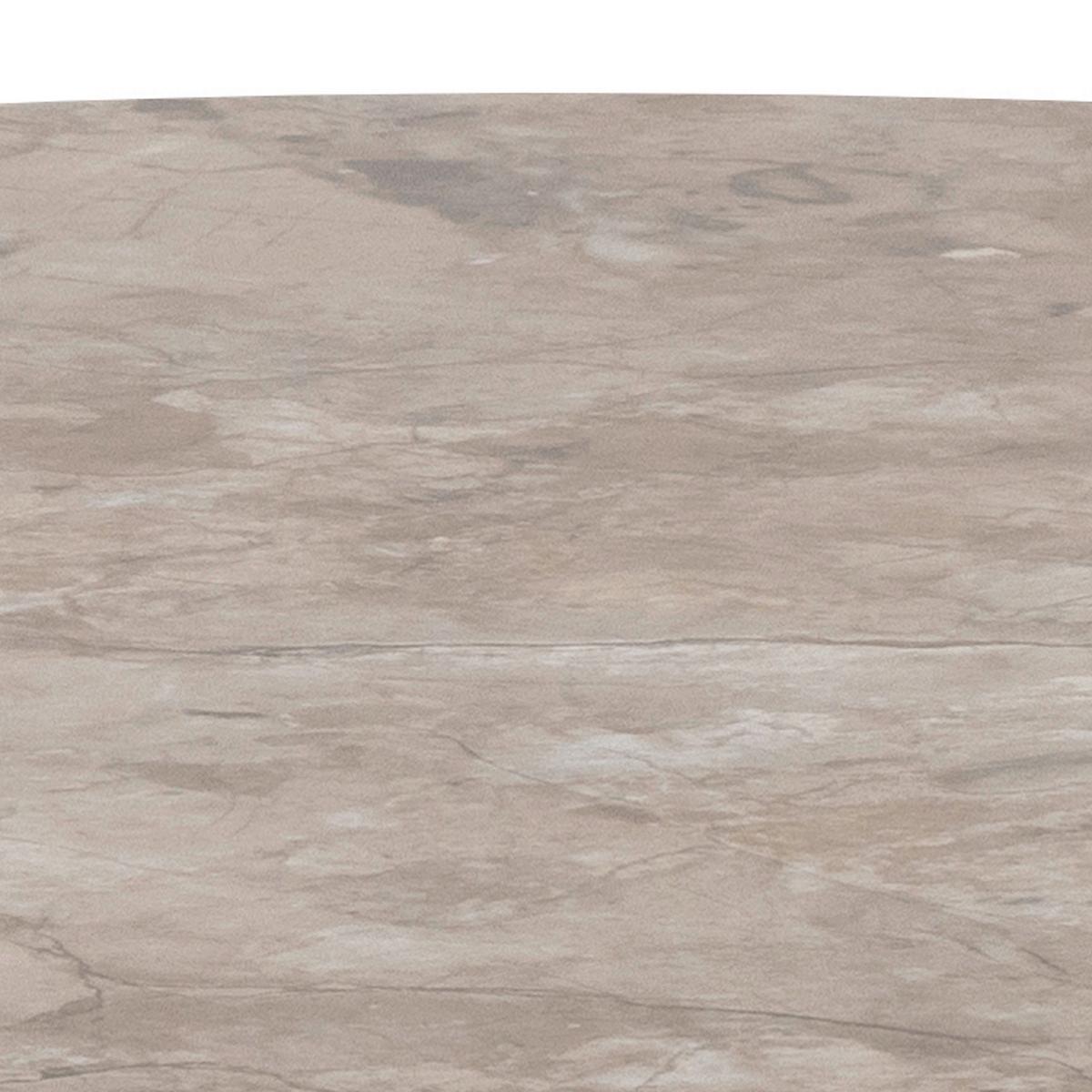 JÍDELNÍ STŮL MALTA - černá/hnědá, Basics, kov/keramika (90/75cm) - MID.YOU