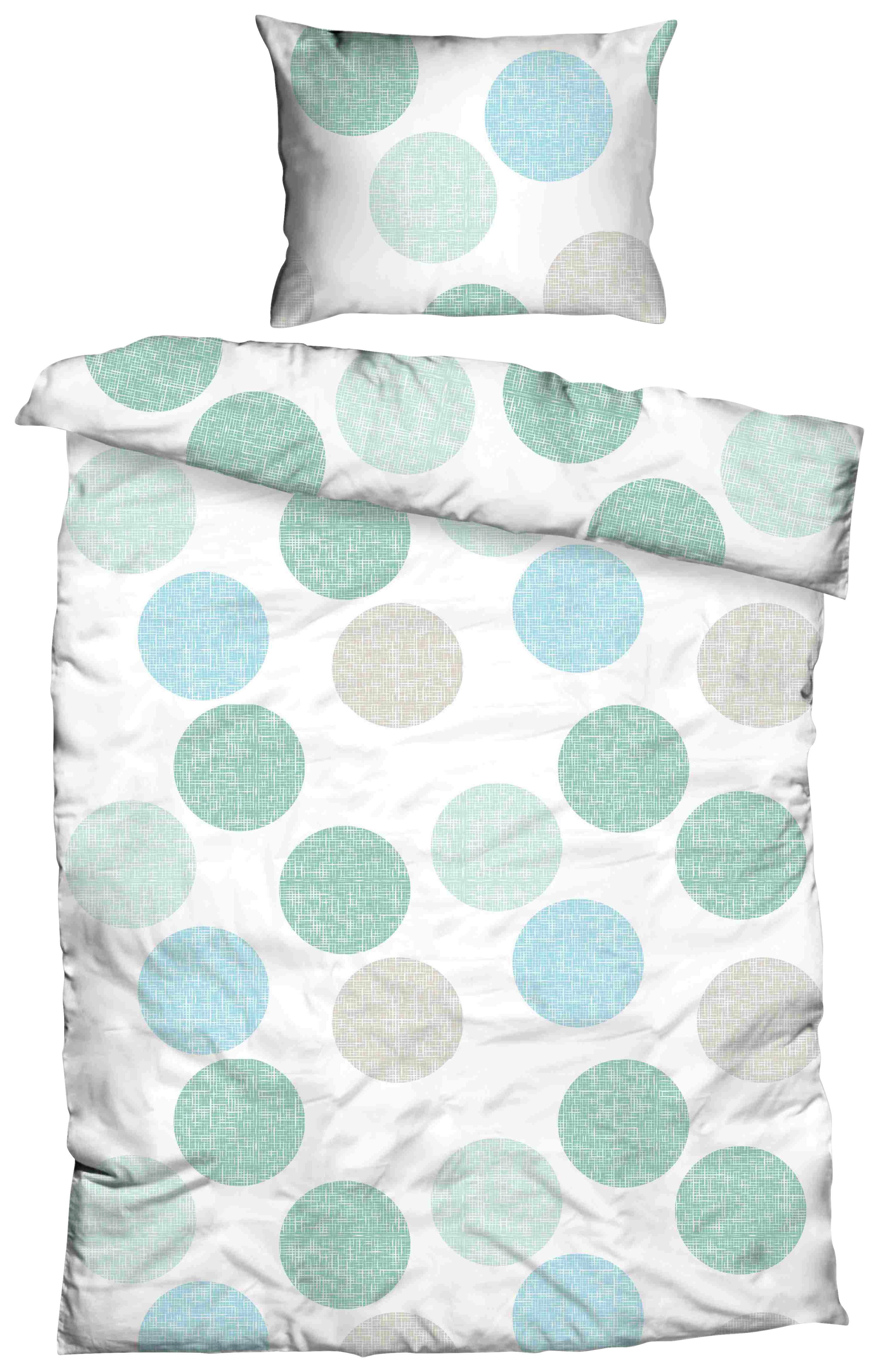 Povlečení Bala, 140/200cm - bílá/modrá, Design, textil (140/200cm)