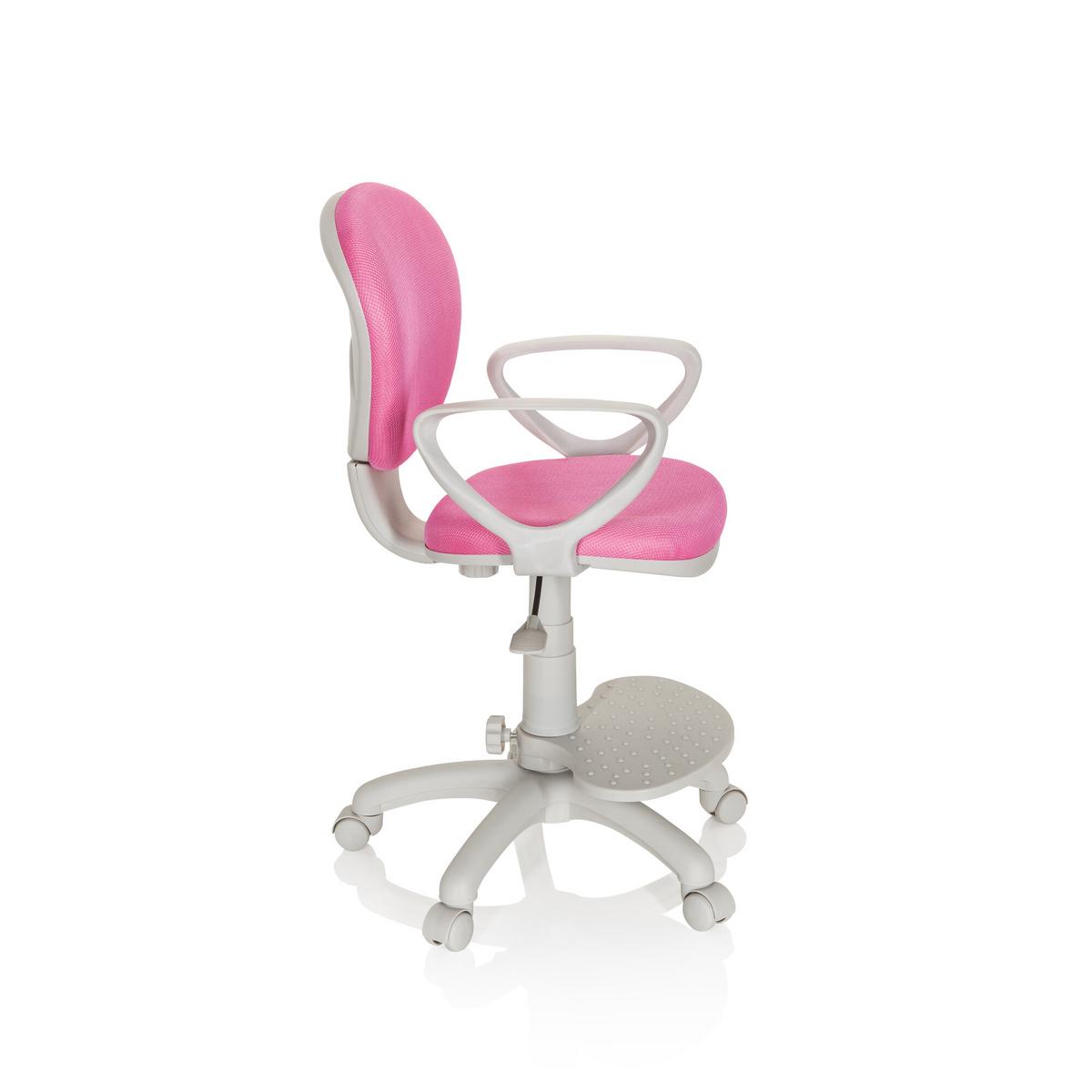 Jugenddrehstuhl Kid Colour Pink/Grau - Pink/Grau, Basics, Kunststoff (53/83-95/51cm) - MID.YOU