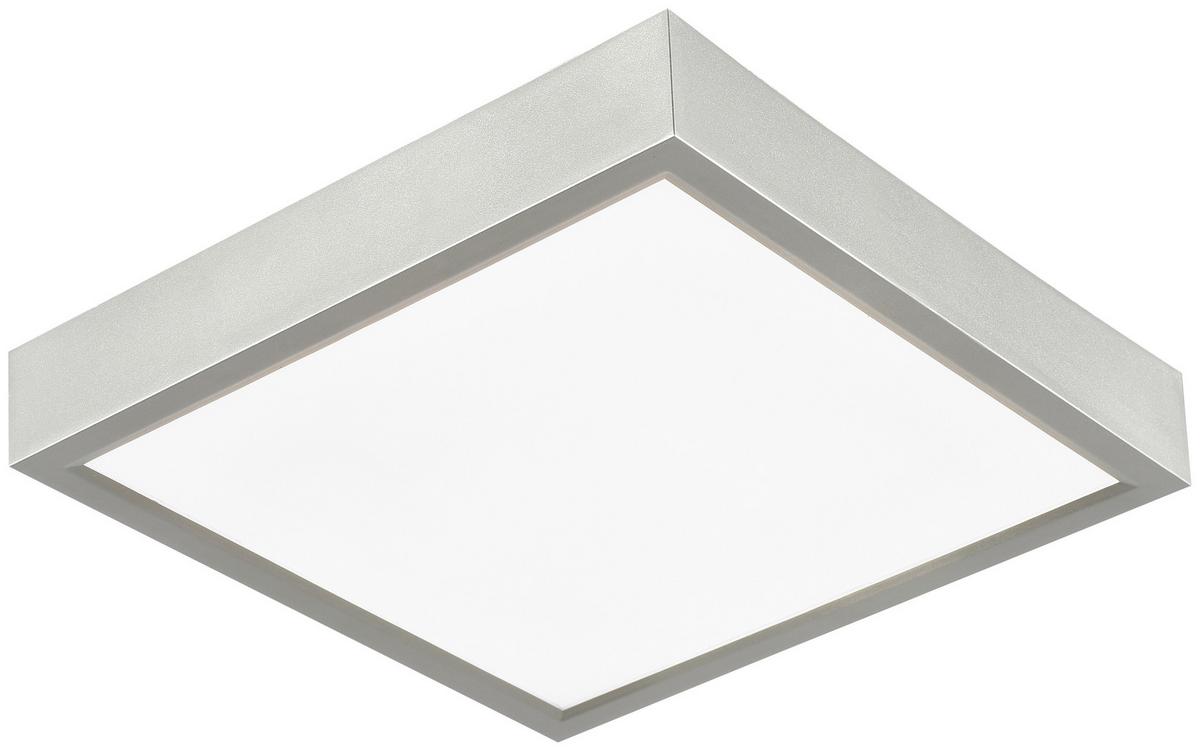 LED stropné svietidlo Fridolin2 17/17cm, 15 Watt - strieborná, Romantik / Landhaus, plast (17/17/3,6cm) - Modern Living