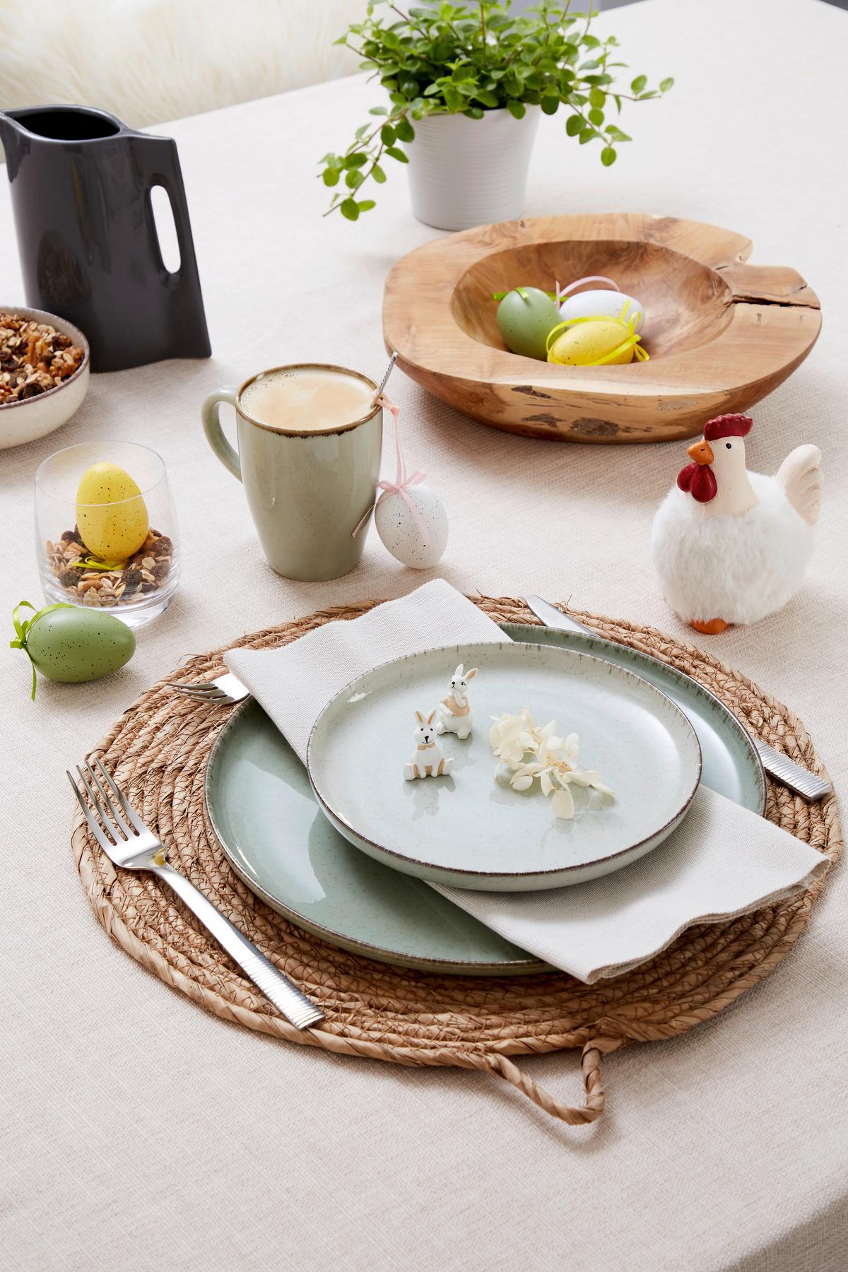 Dekohase Finola - Braun/Weiß, MODERN, Kunststoff (4cm) - Ondega