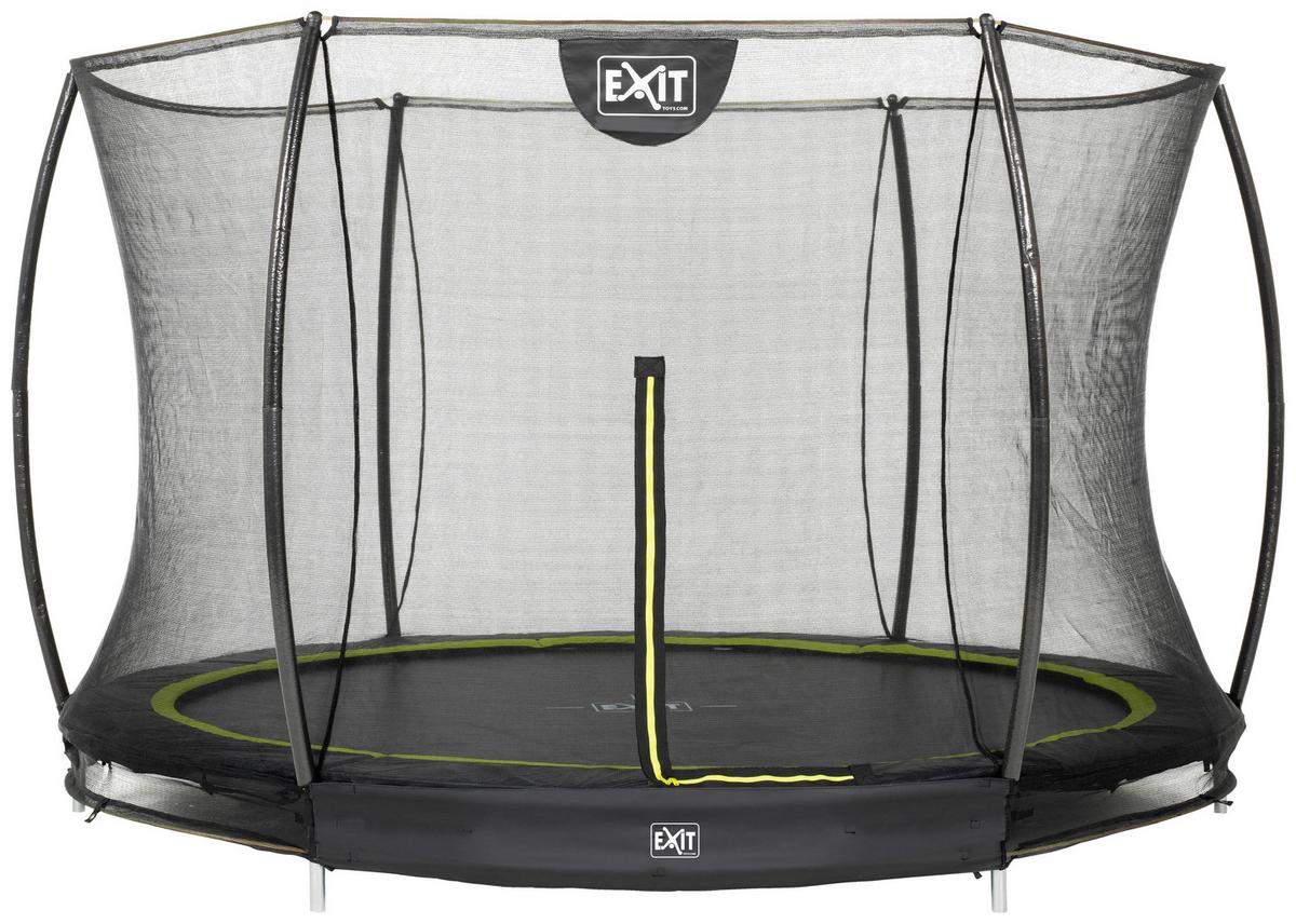 Trampolin Ø 305 cm Mit Sicherheitsnetz Exit Silhouete - Schwarz, KONVENTIONELL, Kunststoff/Metall (305/203cm) - EXIT Toys