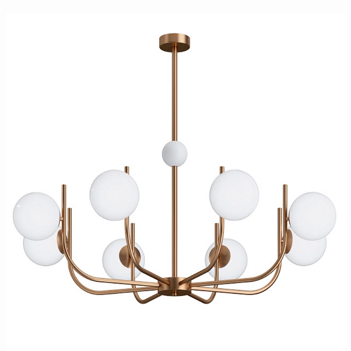 Pendelleuchte Rendez-Vous - Messingfarben, Trend, Glas/Metall (103/27,6/103cm) - MAYTONI