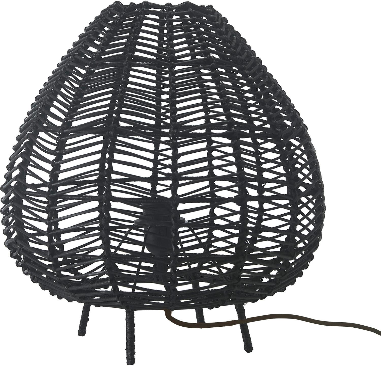 Außenleuchte 423603-3509 Nana - Schwarz, KONVENTIONELL, Naturmaterialien (36,5/38,5/36,5cm)