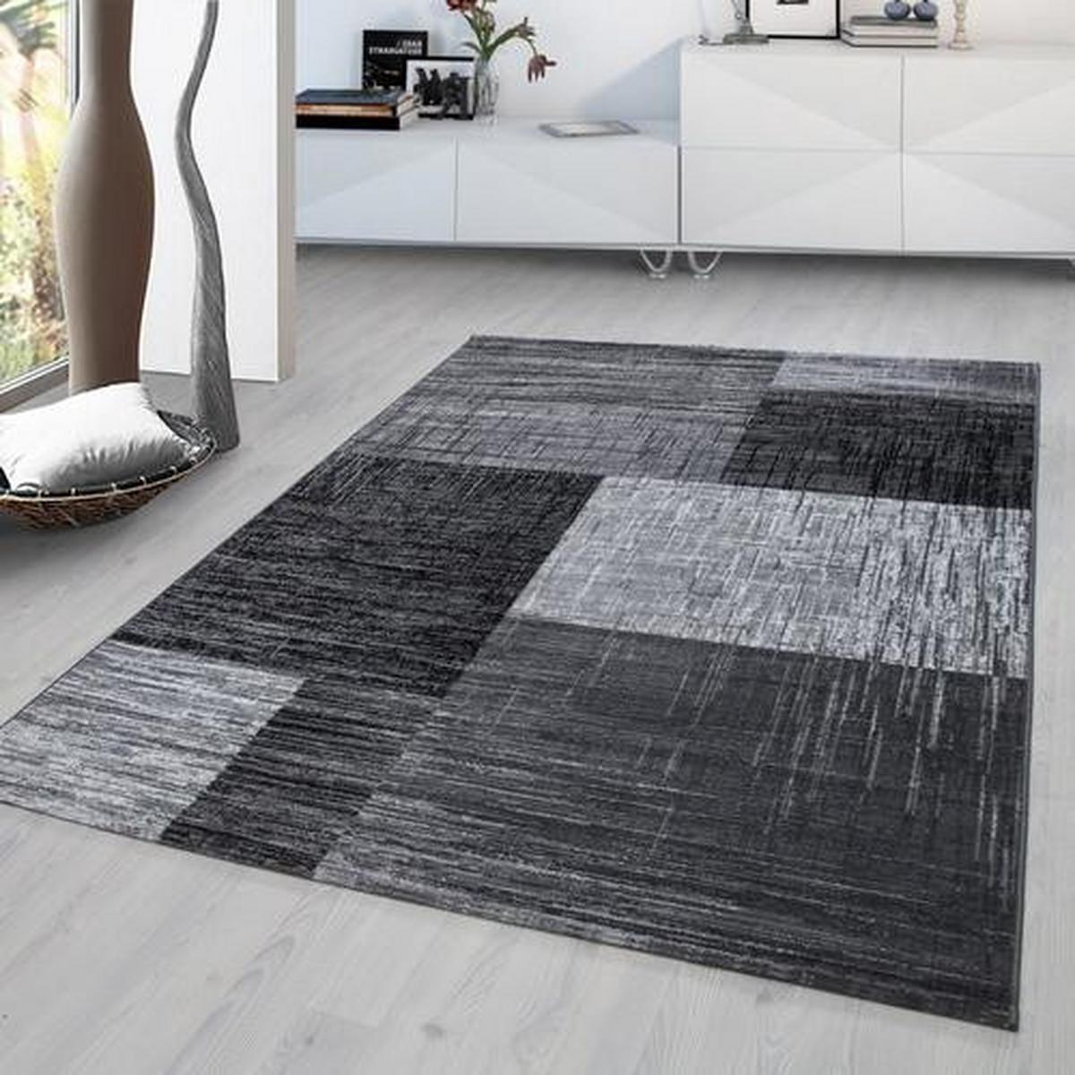 Webteppich Schwarz Naturfaser Plus 80x150 cm - Schwarz, Design, Textil (80/150cm)