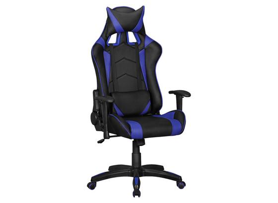 Gamingstuhl Score B: 70 cm Schwarz/ Blau - Blau/Schwarz, MODERN, Kunststoff/Textil (70/130/70cm) - Livetastic Gamingstuhl Score B: 70 cm Schwarz/ Blau - Blau/Schwarz, MODERN, Kunststoff/Textil (70/130/70cm) - Livetastic