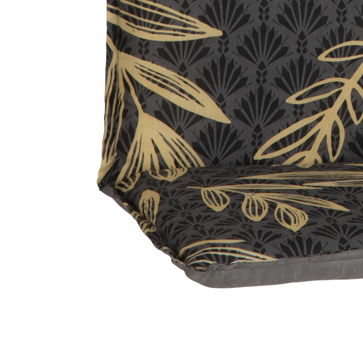 Niederlehnerauflage Genf 100x48 cm Braun/ Weiß - Gelb/Grau, Basics, Textil (100/48/4cm) - Beo