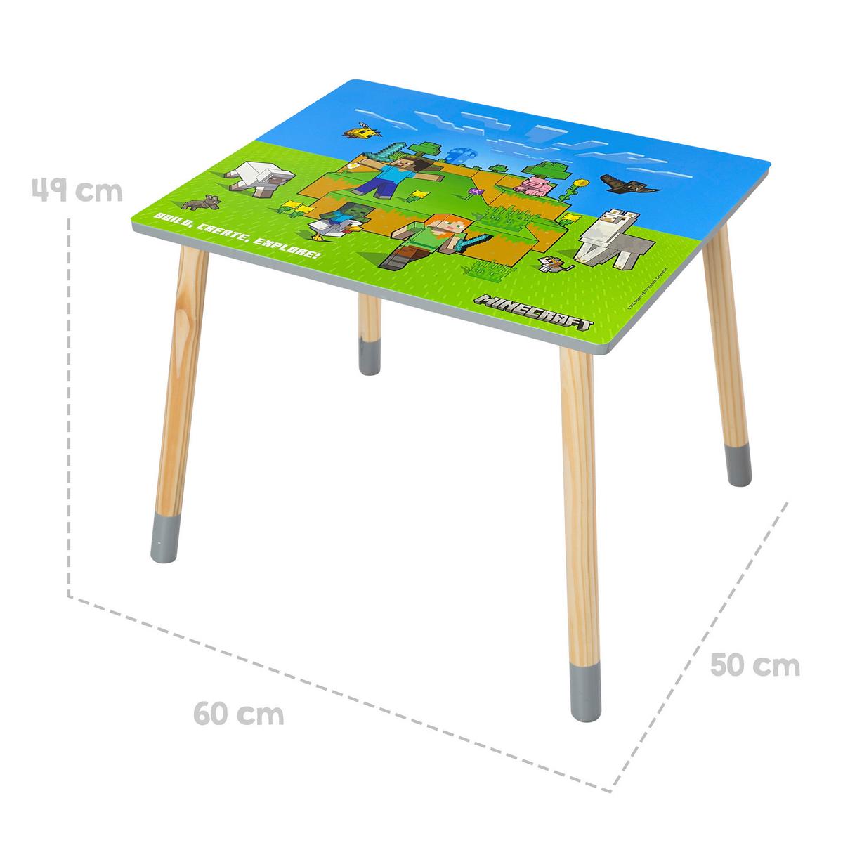 Kindersitzgruppe Minecraft - Multicolor, MODERN, Holz/Holzwerkstoff (60/50/49cm) - Minecraft
