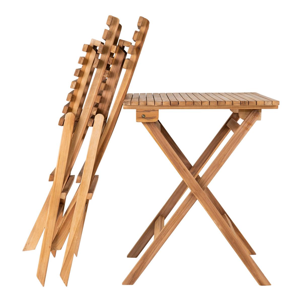 Balkonset Cuenca Braun B: 60/50 Cm - Braun, MODERN, Holz (60/50/75/89/60/46cm) - MID.YOU