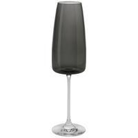Sklenice na sekt Nicki, 340ml - černá, Moderní, sklo (6,6/25cm) - Gourmesto