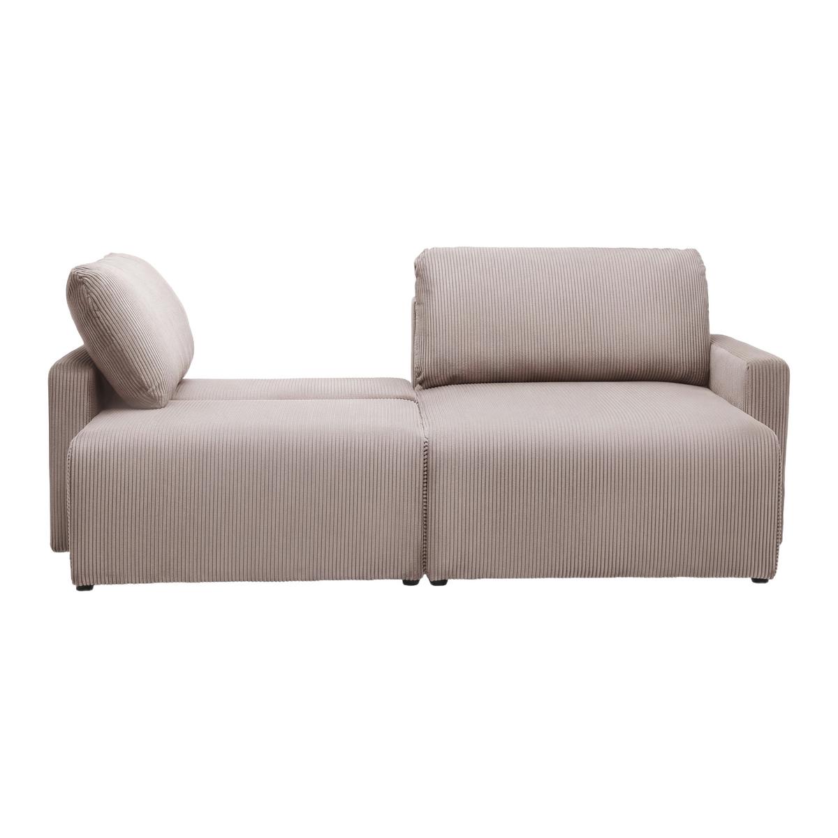 Rohová sedačka DAVE, obojstranná, ružový menčester - ružová, Modern, textil (227/146cm) - Based