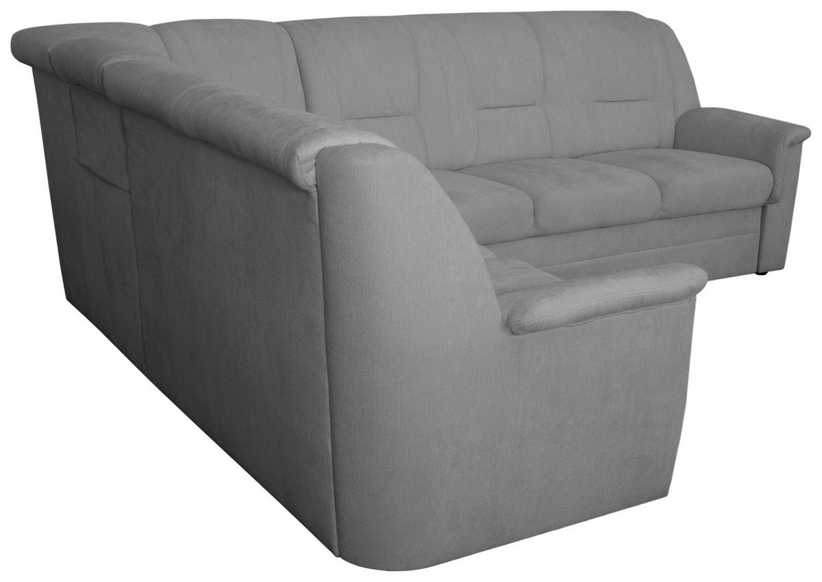 ECKSCHLAFSOFA Rafael, Grau S: 279x224cm - Beige/Schwarz, Trend, Textil (279/224cm)