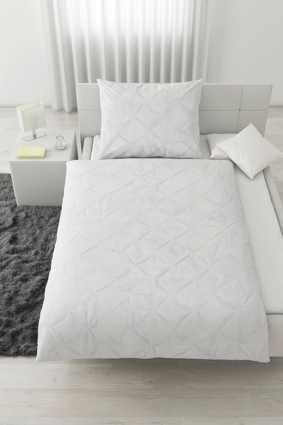 Povlečení Kate, 140/200cm, bílá - bílá, Lifestyle, textil (140/200cm) - Modern Living