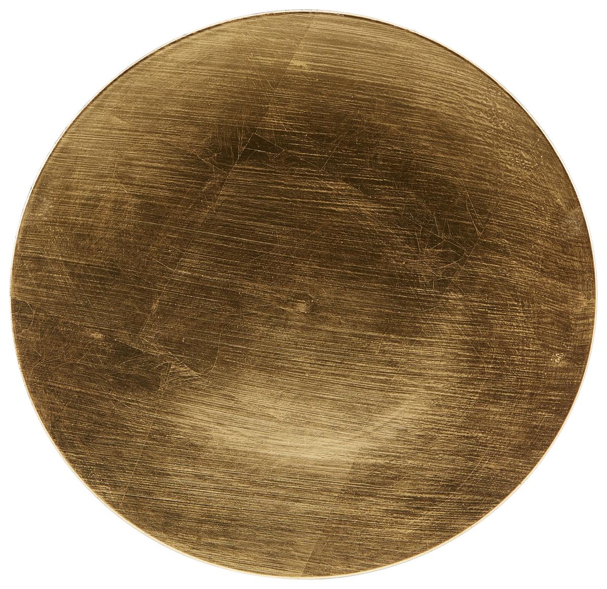 Dekoteller Roxana Rot/silber/ Gold Kunststoff D: 32 Cm - Rot/Silberfarben, KONVENTIONELL, Kunststoff (32cm) - Ondega