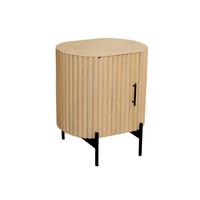 NACHTKÄSTCHEN Naturschwarz/Schwarz B: 50cm - Schwarz/Naturfarben, Basics, Holz/Metall (50/60/40cm) - Livetastic