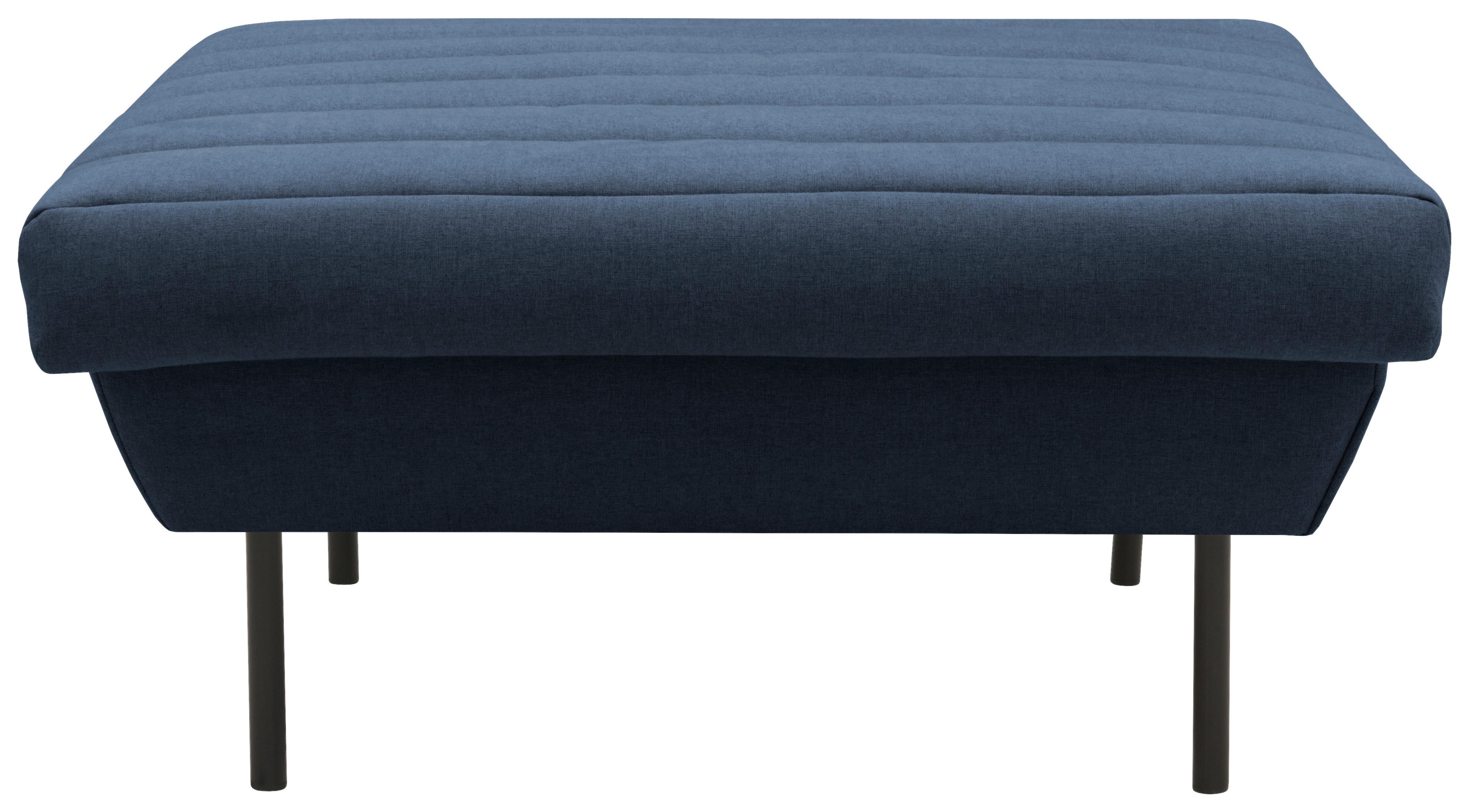 Hocker Looks Ix - Blau/Schwarz, Design, Textil (90/45/105cm) - LOOKS by W.Joop