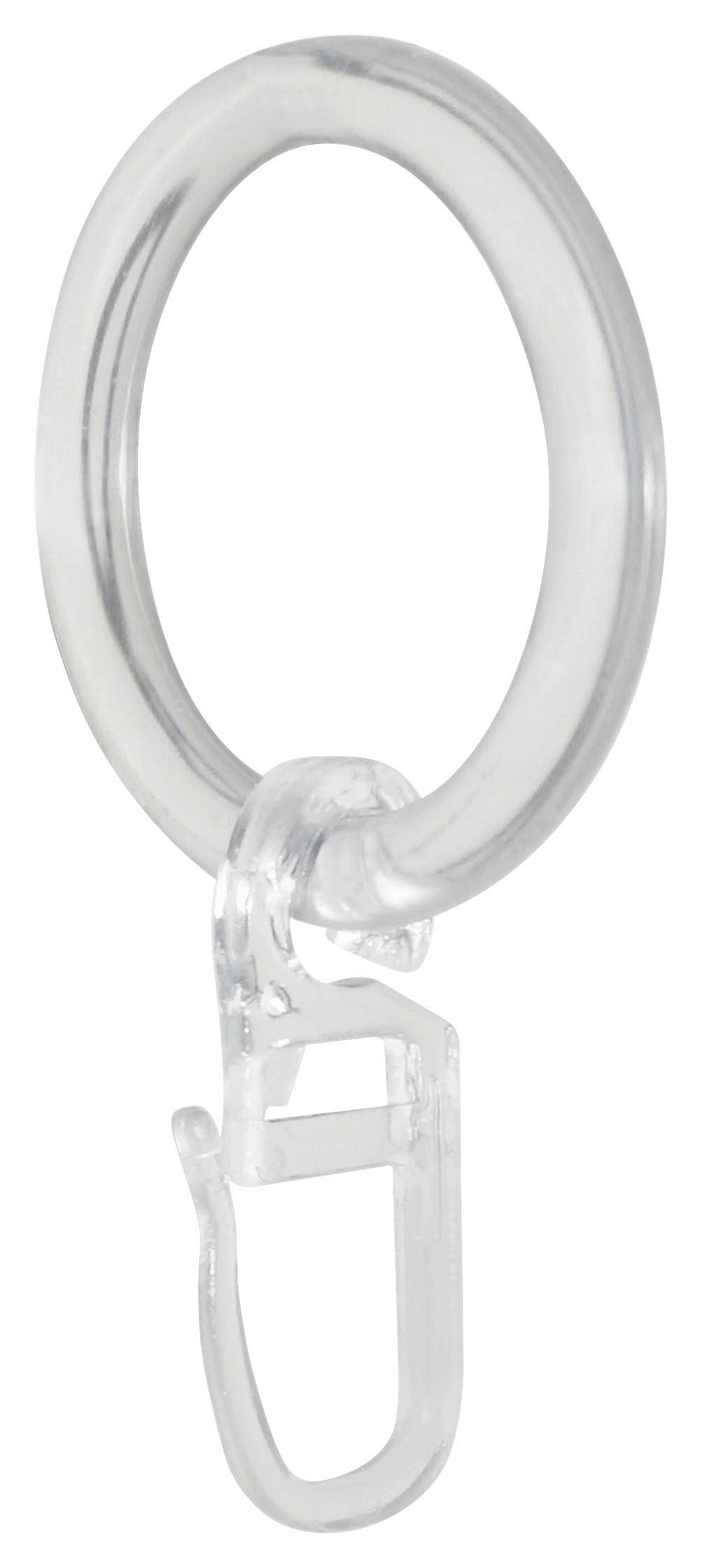 Vorhangringe Transparent Birgit Kunststoff 10 Stk.