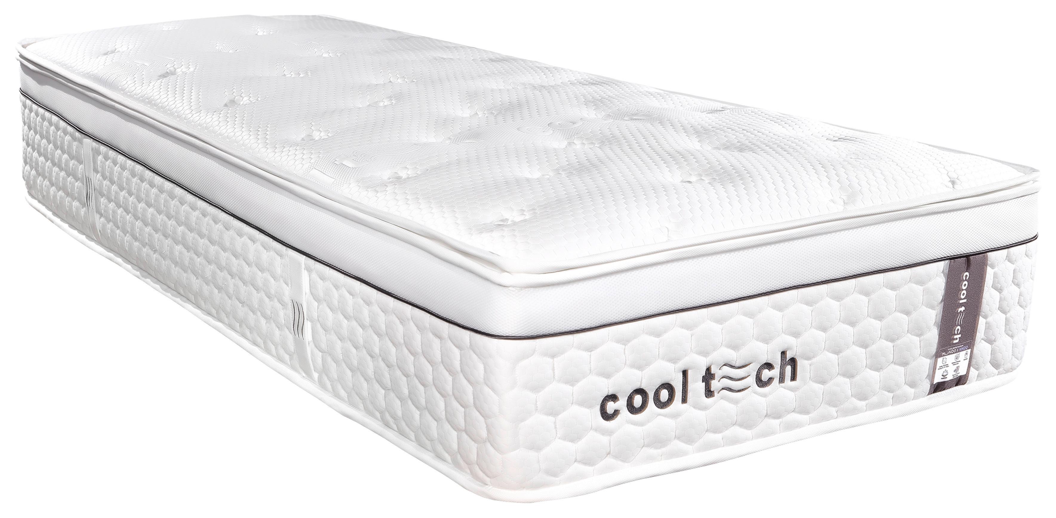 Taschenfederkernmatratze Cooltech-V2 120x200 cm H3 - Weiß, Basics, Textil (120/200cm) - Livetastic