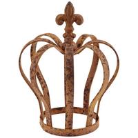 Dekokrone D/h: Ca. 13/16cm, Friso - Rostfarben, KONVENTIONELL, Metall (13/16cm) - Luca Bessoni