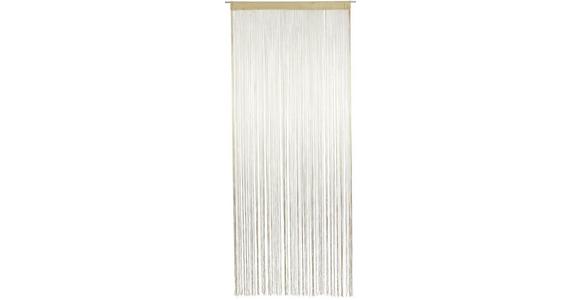 Fadenvorhang + Stangendurchzug Marietta 90x245 cm Natur - Naturfarben, KONVENTIONELL, Textil (90/245cm) - Ondega