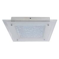 Led-deckenleuchte L: 36 Cm Quadratisch - Chromfarben, Basics, Glas/Metall (36cm) - Näve