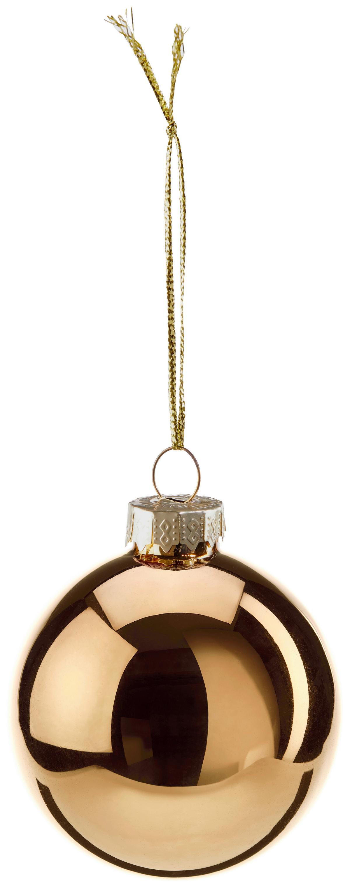 Christbaumkugel-set Leni - Goldfarben, Basics, Glas