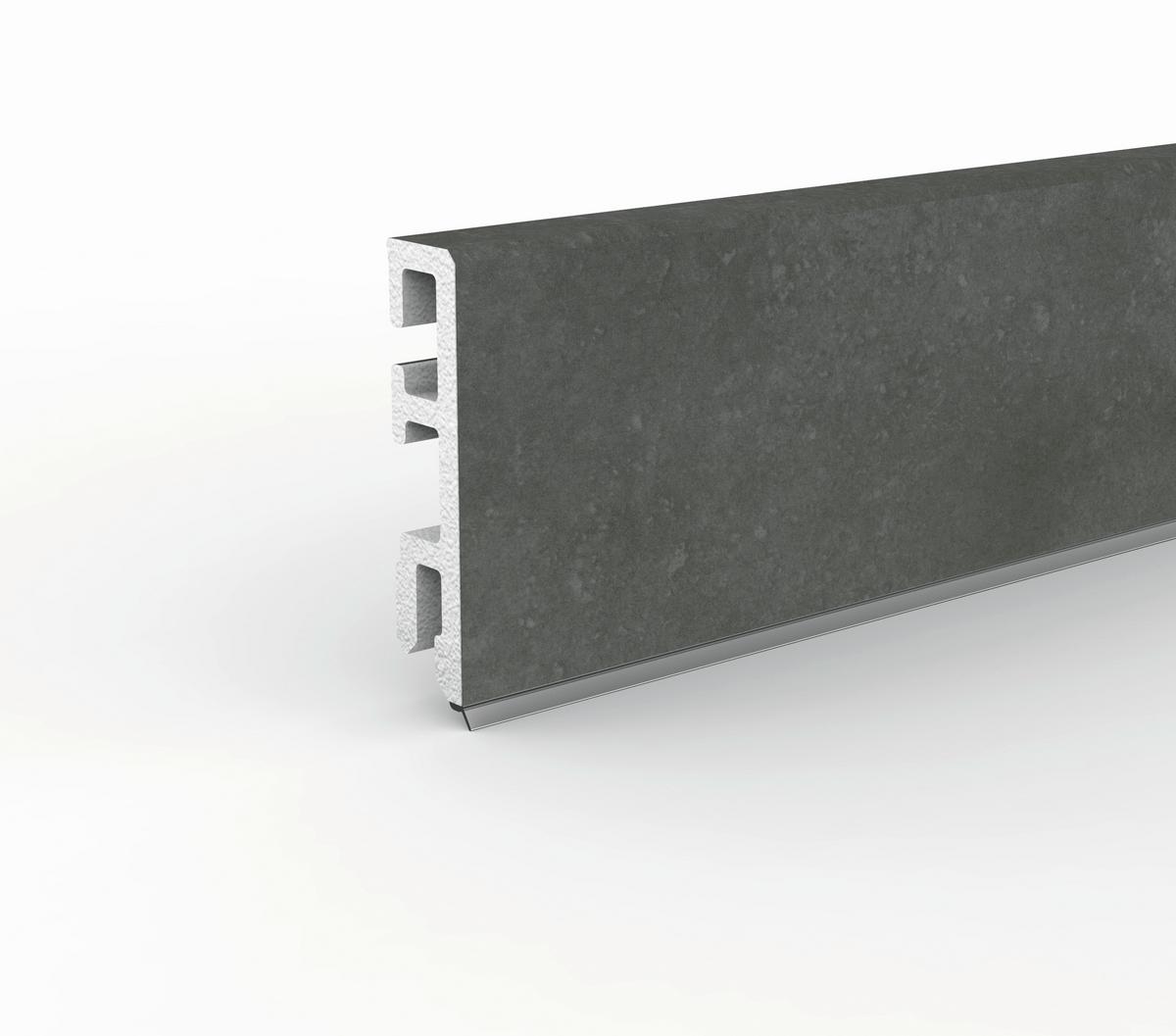 Sockelleiste Doellken Cubica60 Trav Maragha - Dunkelgrau, Basics, Kunststoff (250/1.3/6cm)