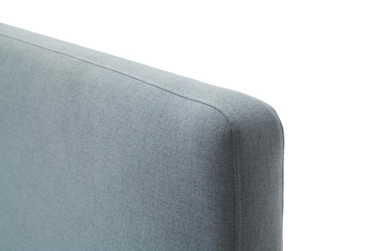 Polsterbett Mattis 140x200cm Blau, inkl. Bettkasten - Blau/Eichefarben, Design, Holz/Textil (140/200cm) - Livetastic