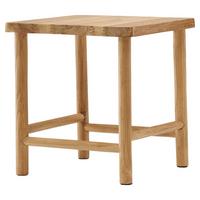 Hocker Noster - Hellbraun, Design, Holz (42/46/42cm) - Livetastic
