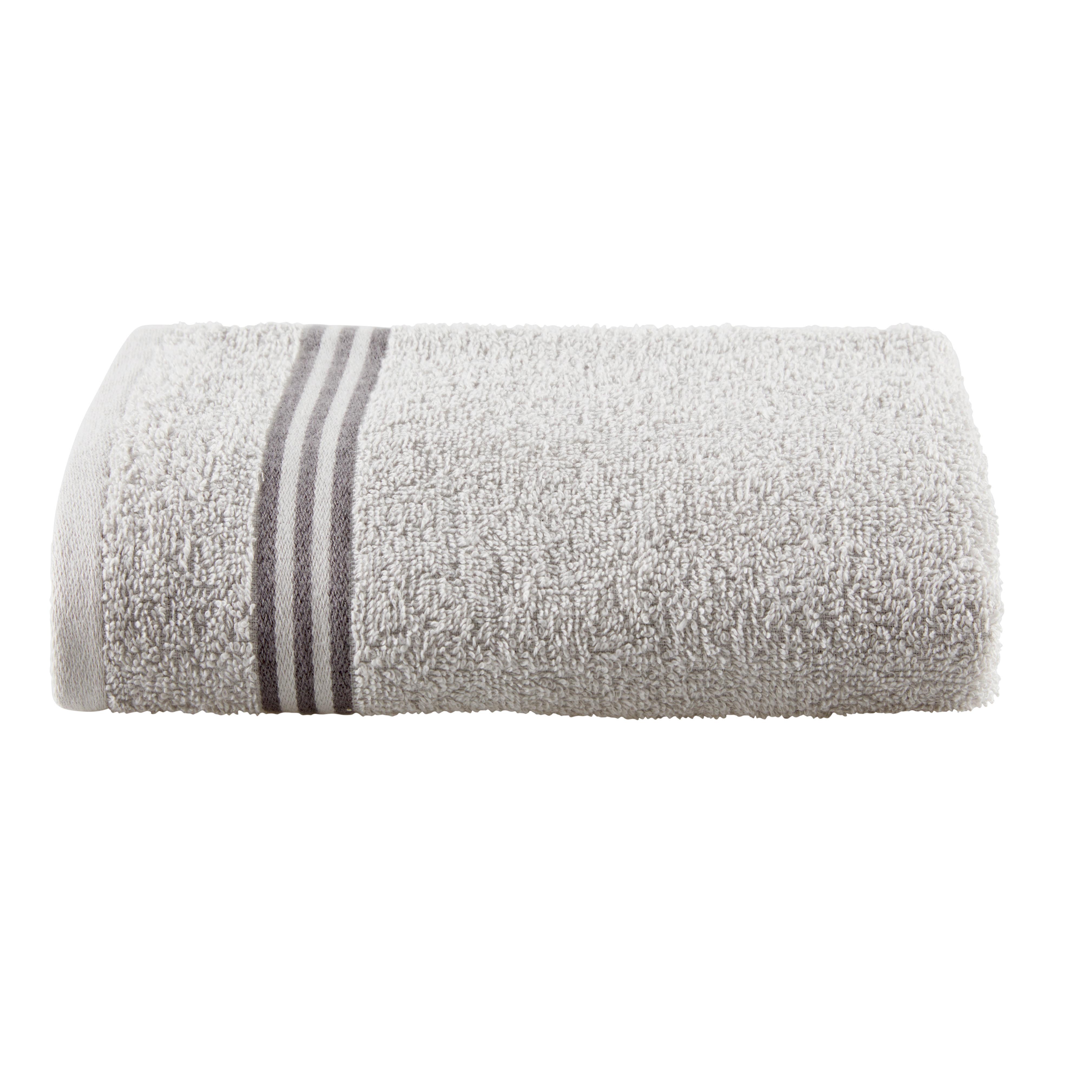 HANDTUCH SAMIRA - Silberfarben, KONVENTIONELL, Textil (50/100cm) - Ondega