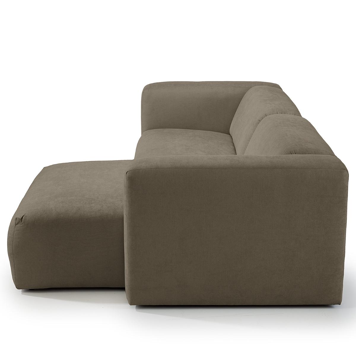Ecksofa Bolt, Dunkelgrau S: 160x255 cm - Dunkelgrau, MODERN, Textil (160/255cm) - Trendmanufaktur