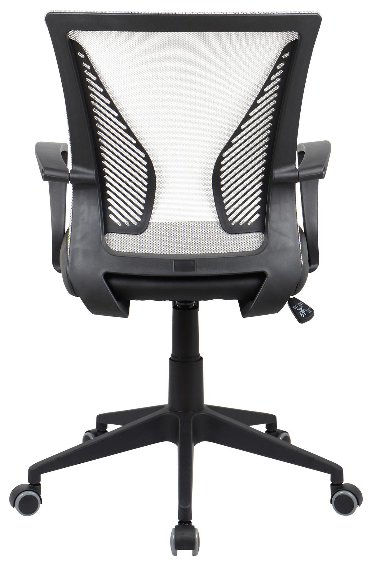 Drehstuhl Offilo Pu - Schwarz/Grün, KONVENTIONELL, Kunststoff/Metall (48/92/46cm)