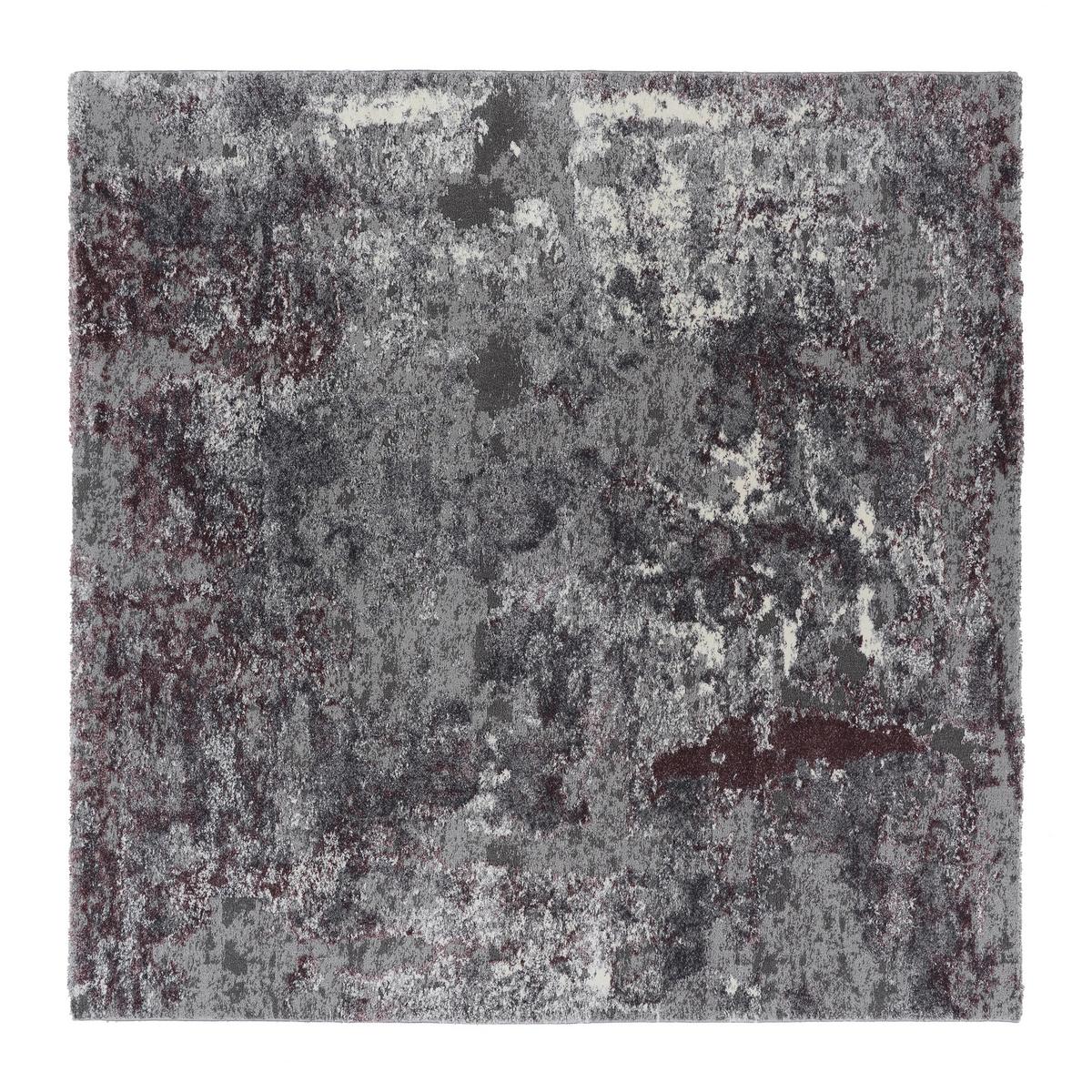 Webteppich Aubergine/Beige Timeline Quantum 200x200 cm - Beige/Aubergine, Design, Textil (200/200cm) - Novel