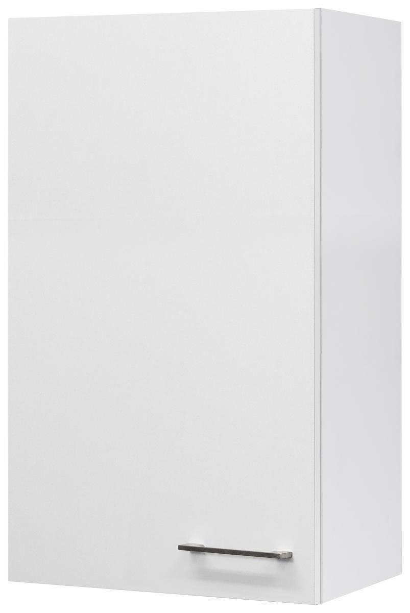 Kuchyňská horní skřiňka NEO - bílá/barvy nerez oceli, Moderní, kov/kompozitní dřevo (50/89/32cm) - FlexWell