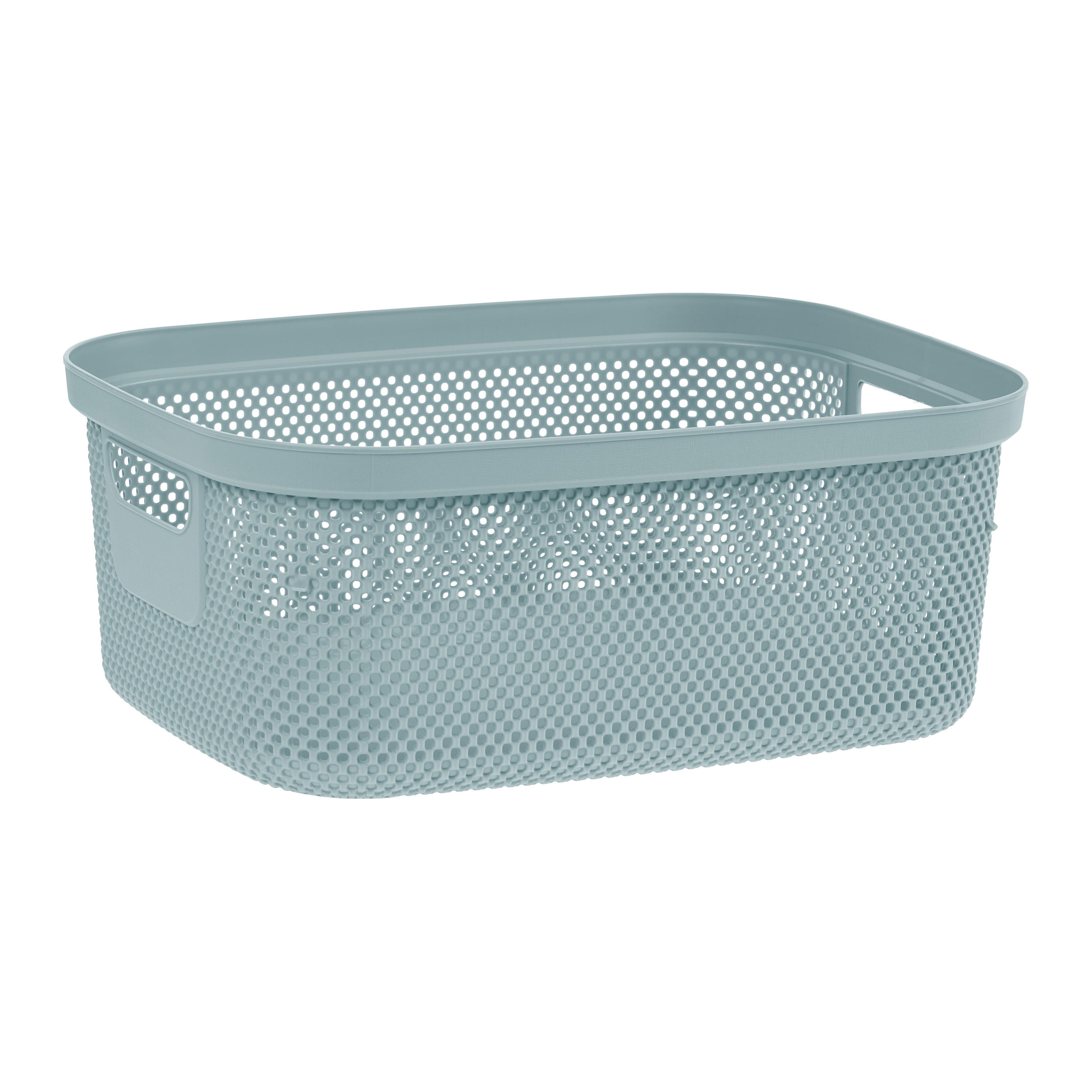 ÚLOŽNÝ KOŠÍK STINE -L- CA. 12L - modrá, Modern, plast (38/28,5/15cm)