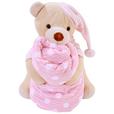 Kuscheldecke mit Teddy Bella Rosa 120x80 cm - Rosa, KONVENTIONELL, Textil - Ondega