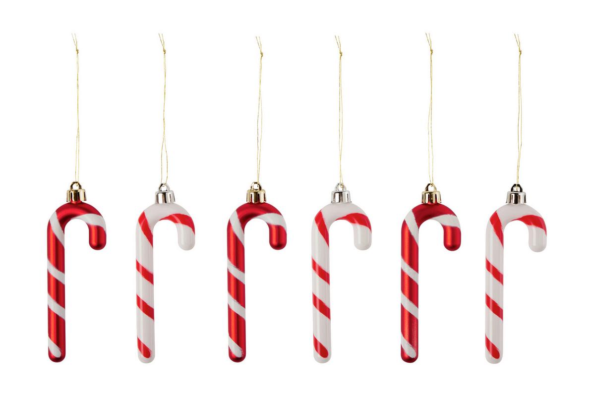 Függődísz Sandy - piros/fehér, Konventionell, műanyag/textil (16.3/1.2/12cm) - Luca Bessoni