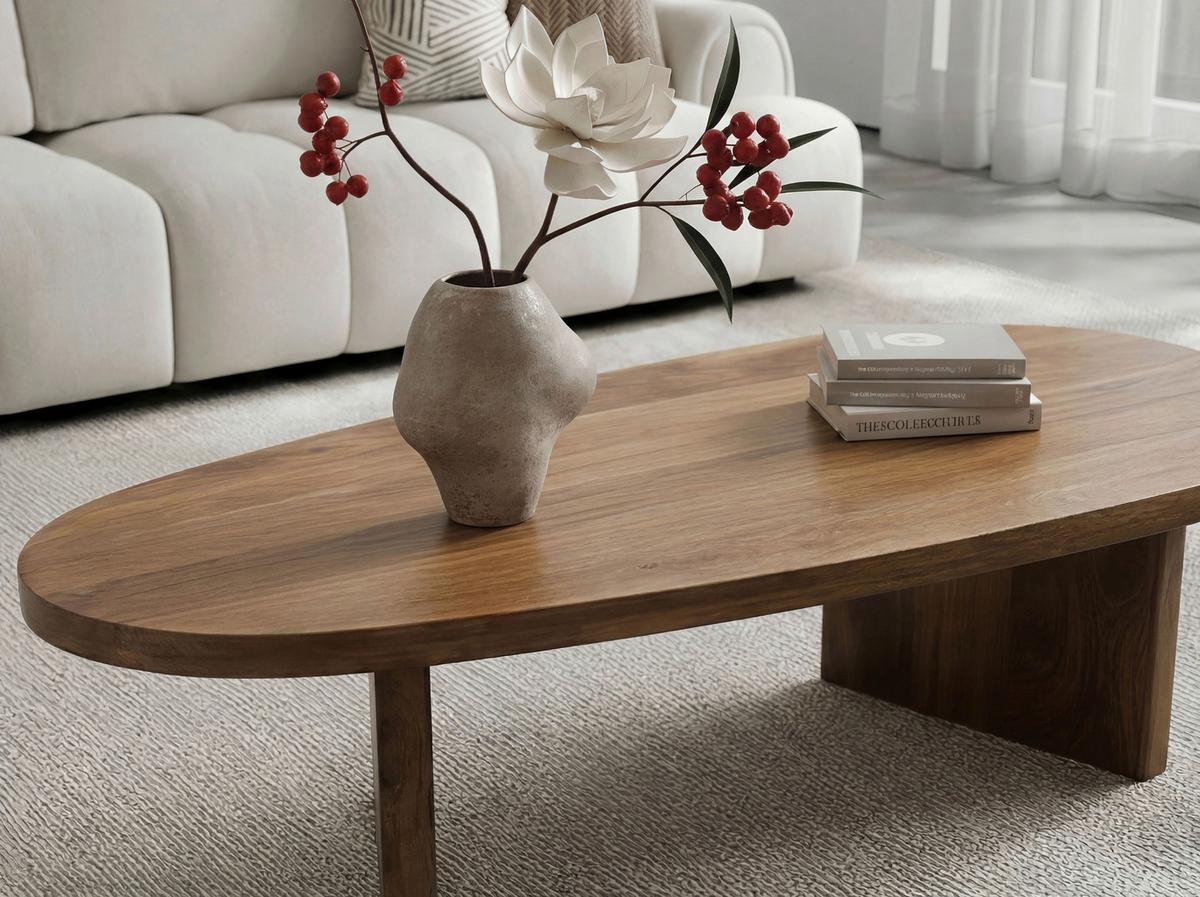 Konferenčný stolík masív - hnedá, Design, drevo (120/31/59cm) - MID.YOU