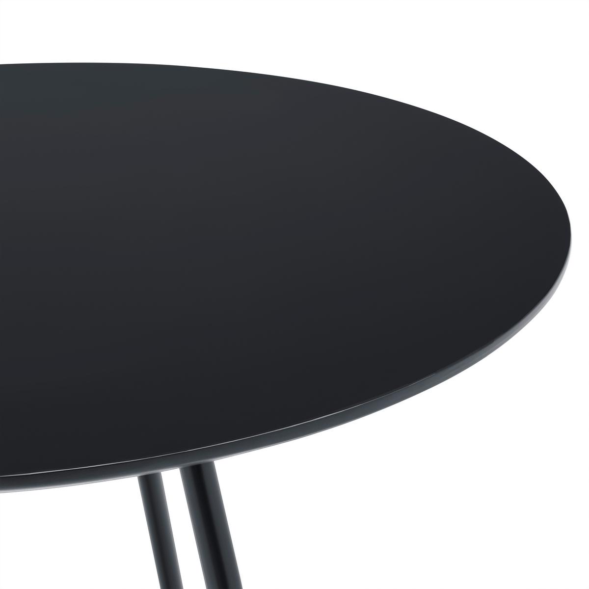 KONFERENČNÍ STOLEK MICA - černá, Moderní, kov/kompozitní dřevo (55/55/46cm) - Mömax